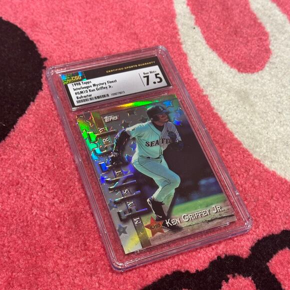 Ken Griffey Jr – 1998 Topps Interleague Mystery Finest Refractor #ILM10 CSG 7.5 - Picture 2 of 6